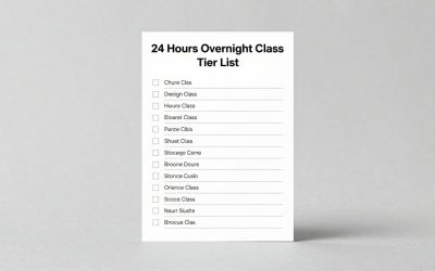 24 Hours Overnight Class Tier List